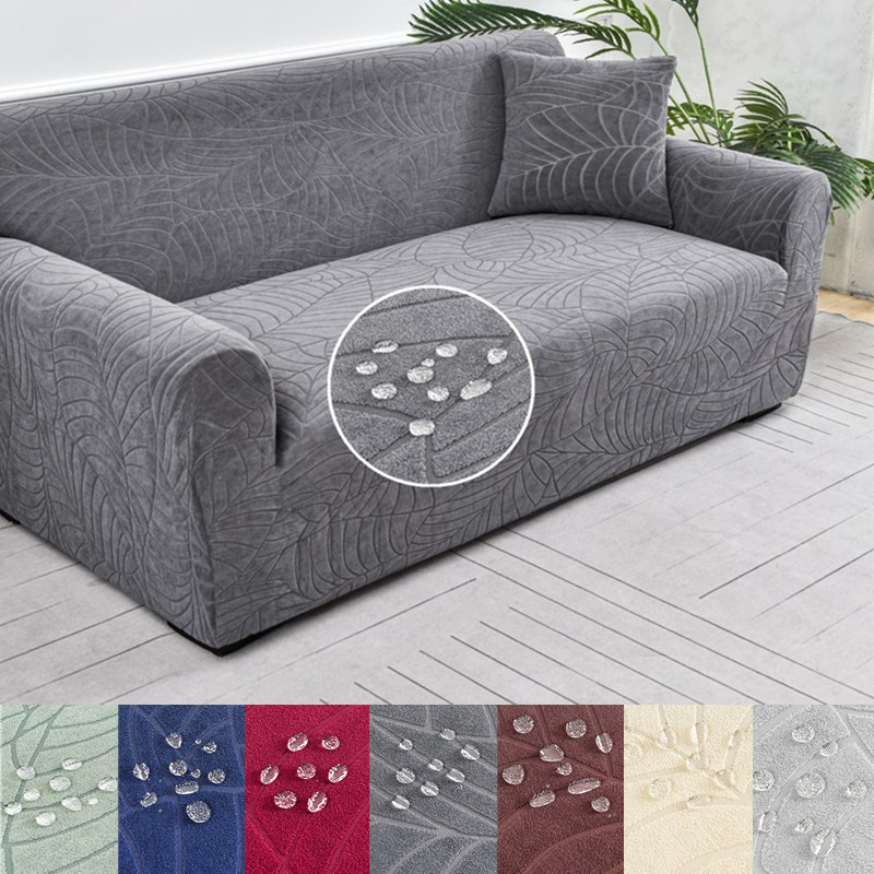 Outdoor Furniture L Shape - Sarung Sofa Jacquard tebal untuk ruang