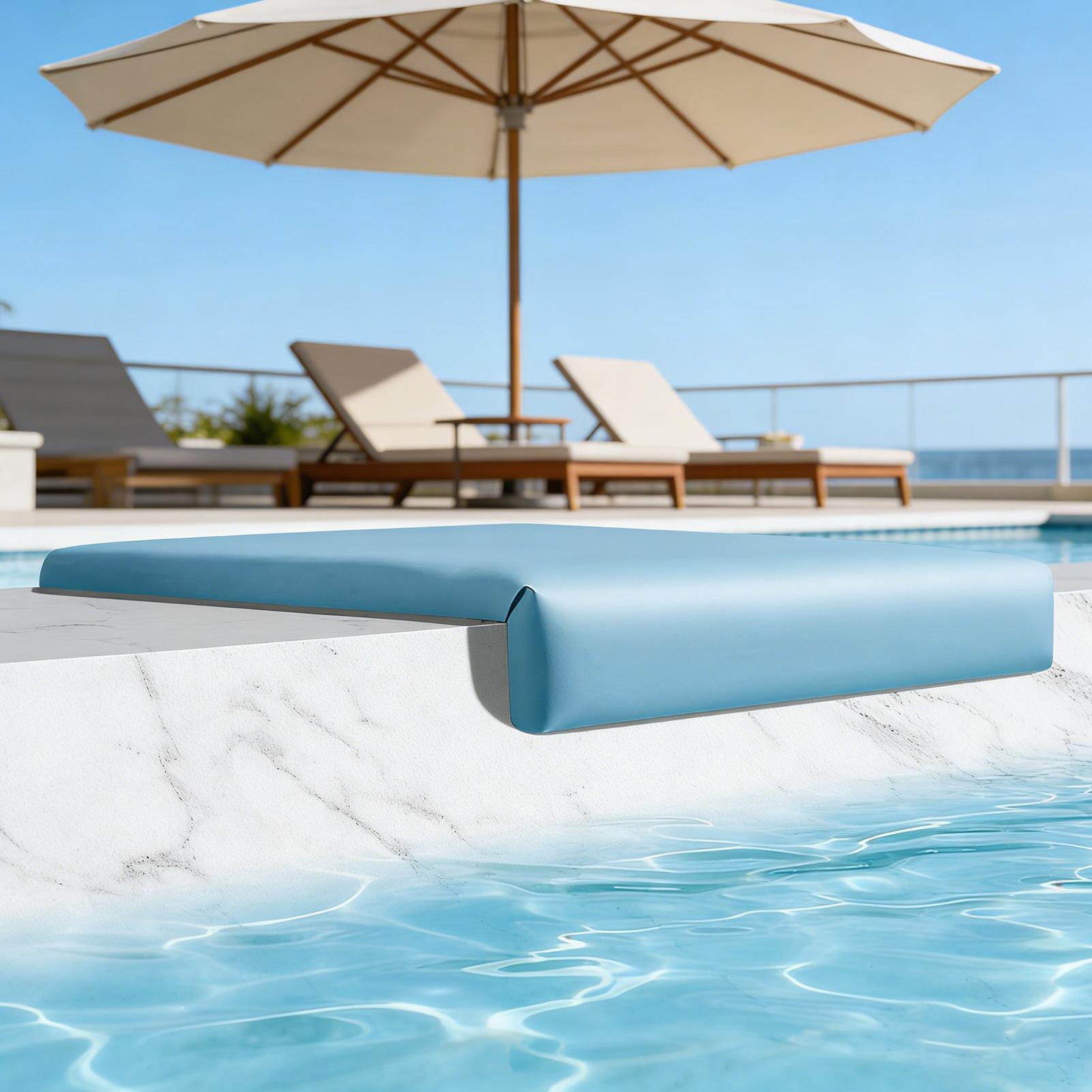 Outdoor Furniture L Shape - Kursi Kolam Renang Portabel Lakeside, Bantal