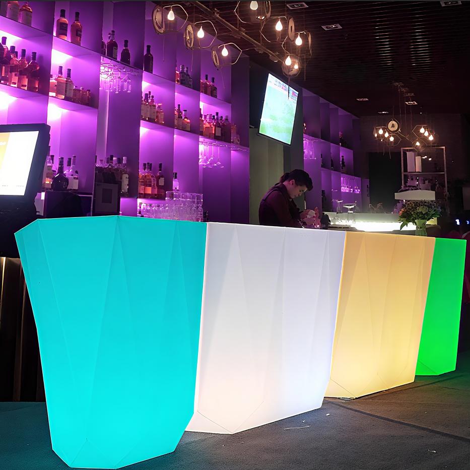 Outdoor Furniture Rental For Party - Meja Bar LED Outdoor untuk Kedai