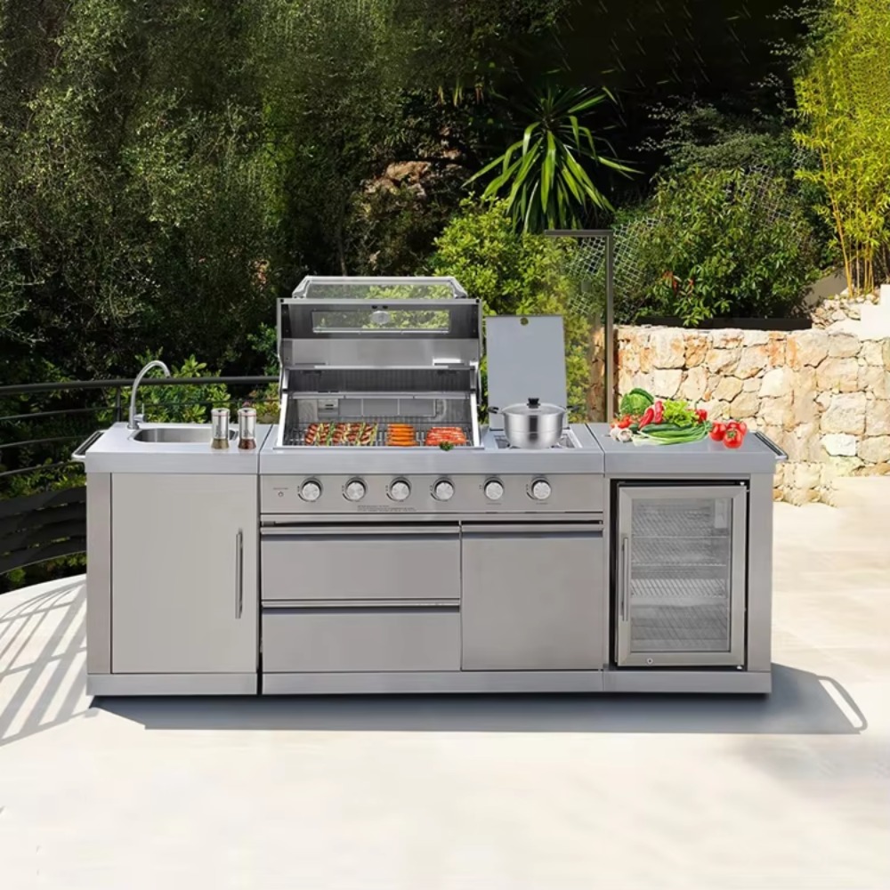 Outdoor Furniture Deals - Dapur Luar Ruangan dengan Atap Pelindung,