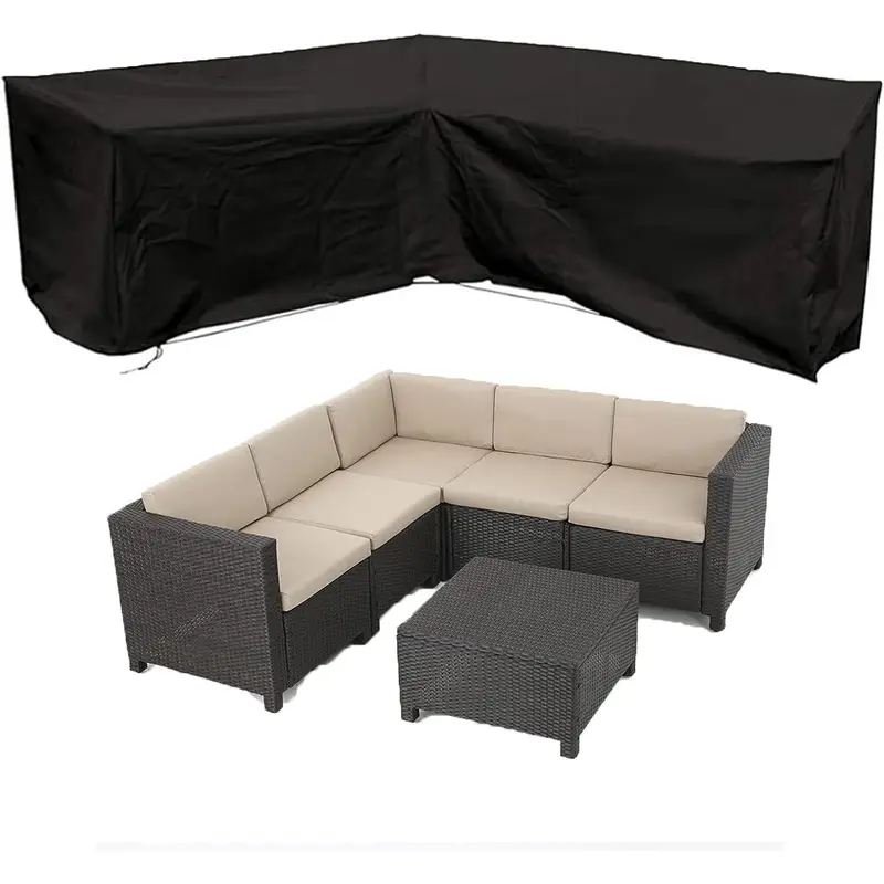 Outdoor Furniture Fabric Waterproof - Penutup Sofa Luar Ruangan Bentuk L