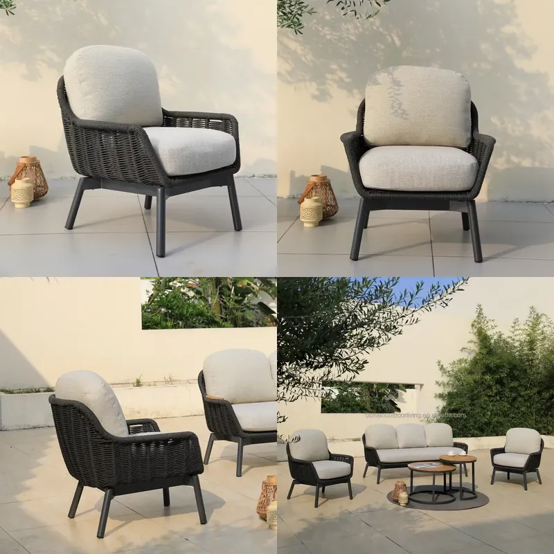 Outdoor Furniture Osmen - OSMEN SARDINIA Furnitur Aluminium Gaya Farmhouse