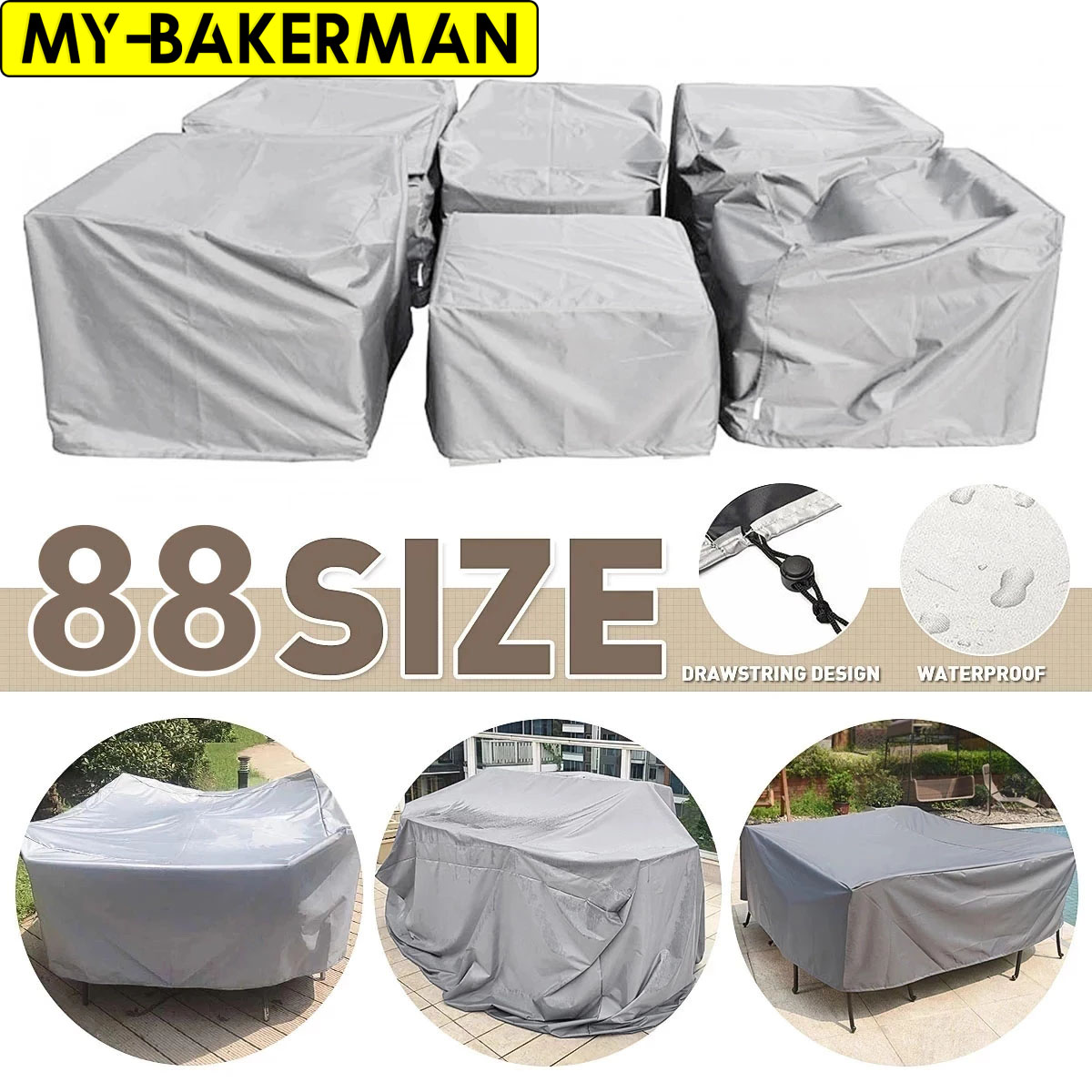 Outdoor Furniture Deals - Penutup Furnitur Teras Tahan Air, Penutup