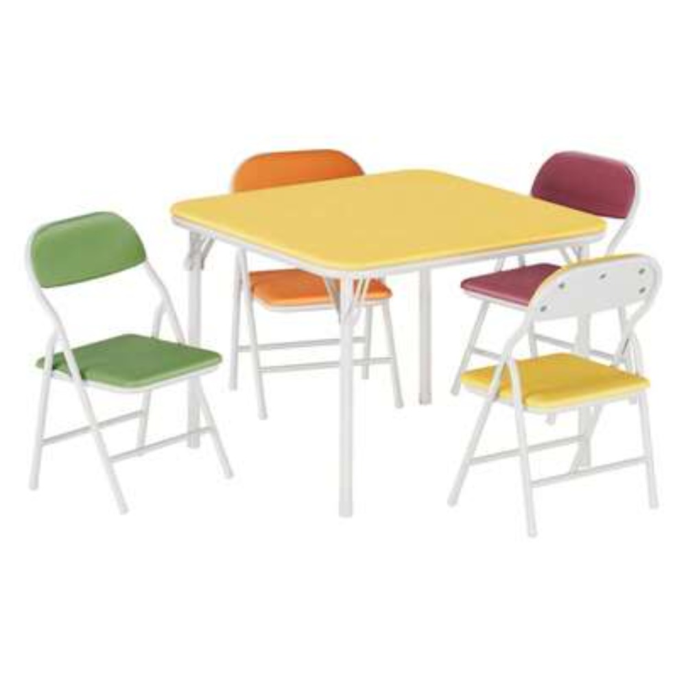 Outdoor Furniture Table And Chairs - Set Meja dan Kursi Lipat Persegi
