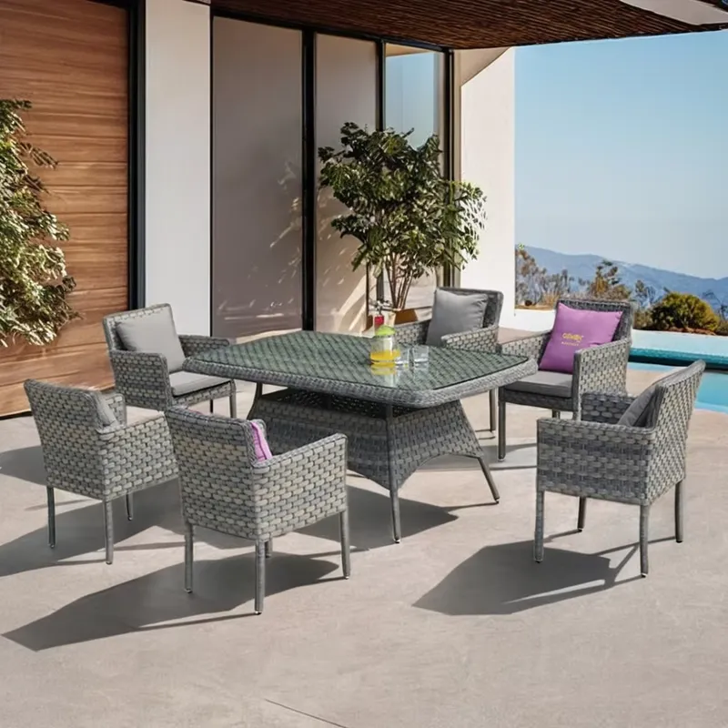 Outdoor Furniture Osmen - UNTUK OSMEN CITTA 7PCS SET MEJA