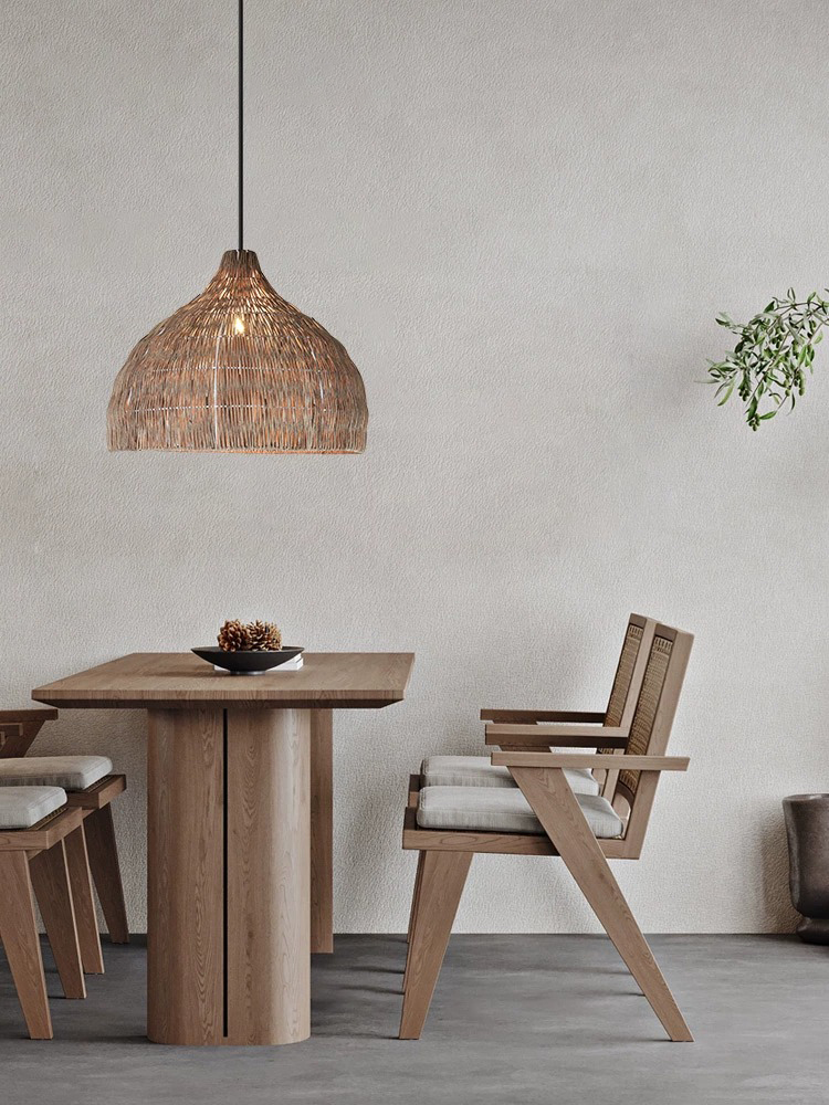 Lampu Gantung Rotan Kreatif Se - Outdoor Furniture Sale ulasan dan harga
