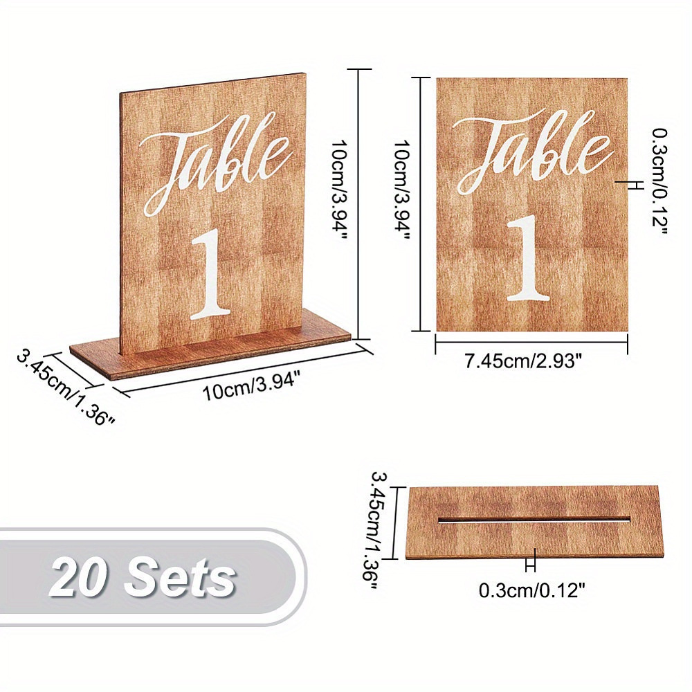 20 Buah Kartu Nomor Meja Kayu  - Outdoor Furniture Design ulasan dan harga