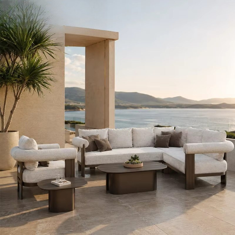 # Set Sofa Villa Mewah Modern  - Outdoor Furniture L Shape ulasan dan harga