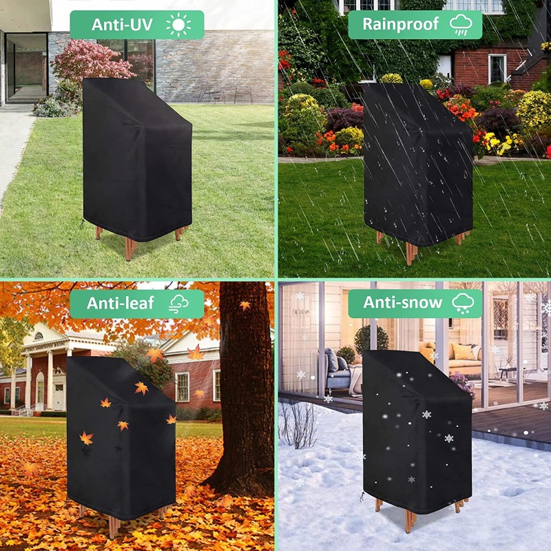 1/2/PCS Penutup Kursi Tumpuk A - Outdoor Furniture Covers Waterproof ulasan dan harga