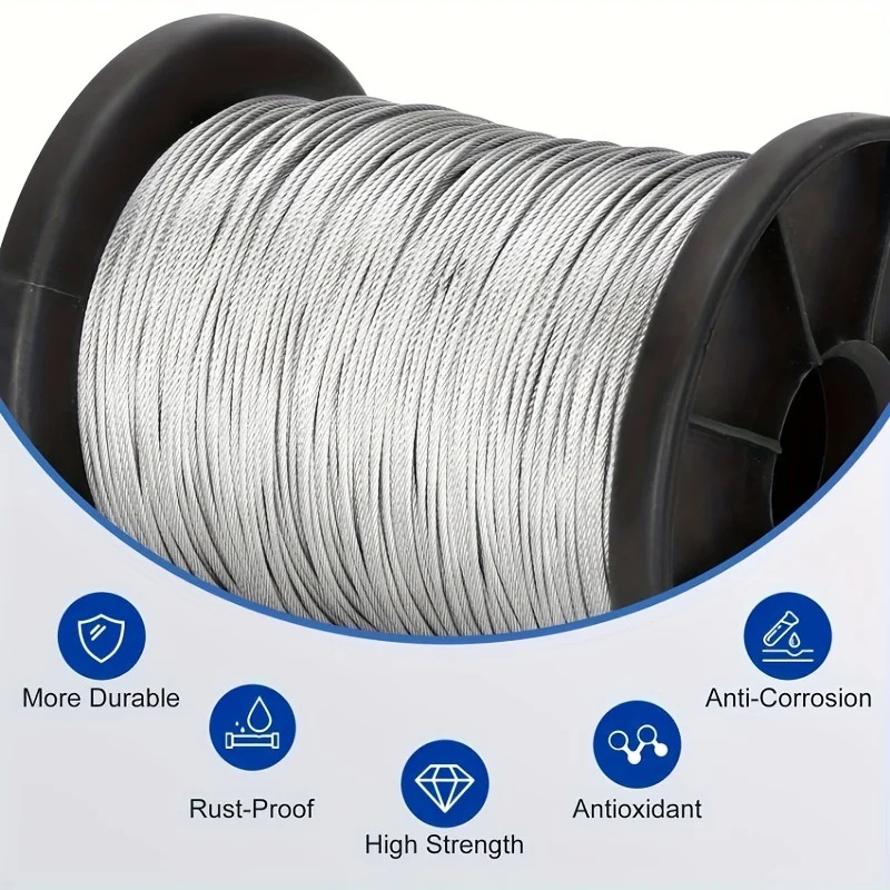 Tali Kawat Baja Tahan Karat 30 - Outdoor Furniture Rope ulasan dan harga