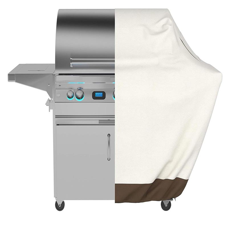 210D BBQ Beige Penutup Panggan - Outdoor Furniture Fabric Waterproof ulasan dan harga