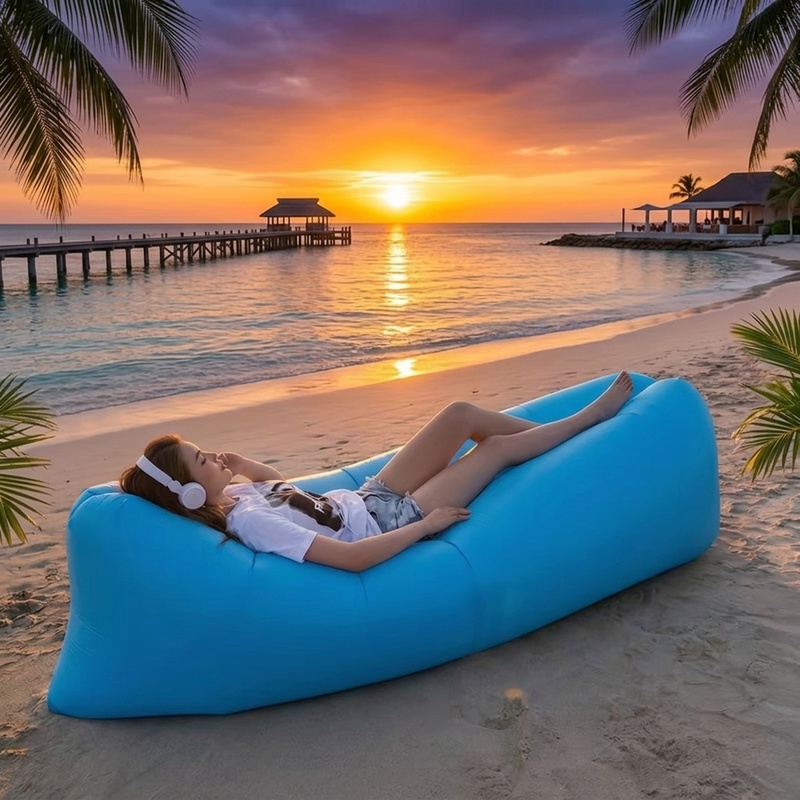 Sofa Udara Tiup Portabel, Kurs - Outdoor Furniture European ulasan dan harga