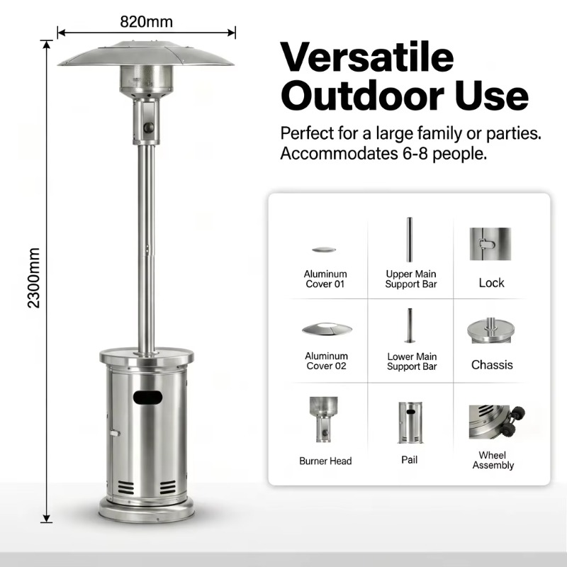 Pemanas Gas Payung Airo Pemana - Patio Heater Standing ulasan dan harga