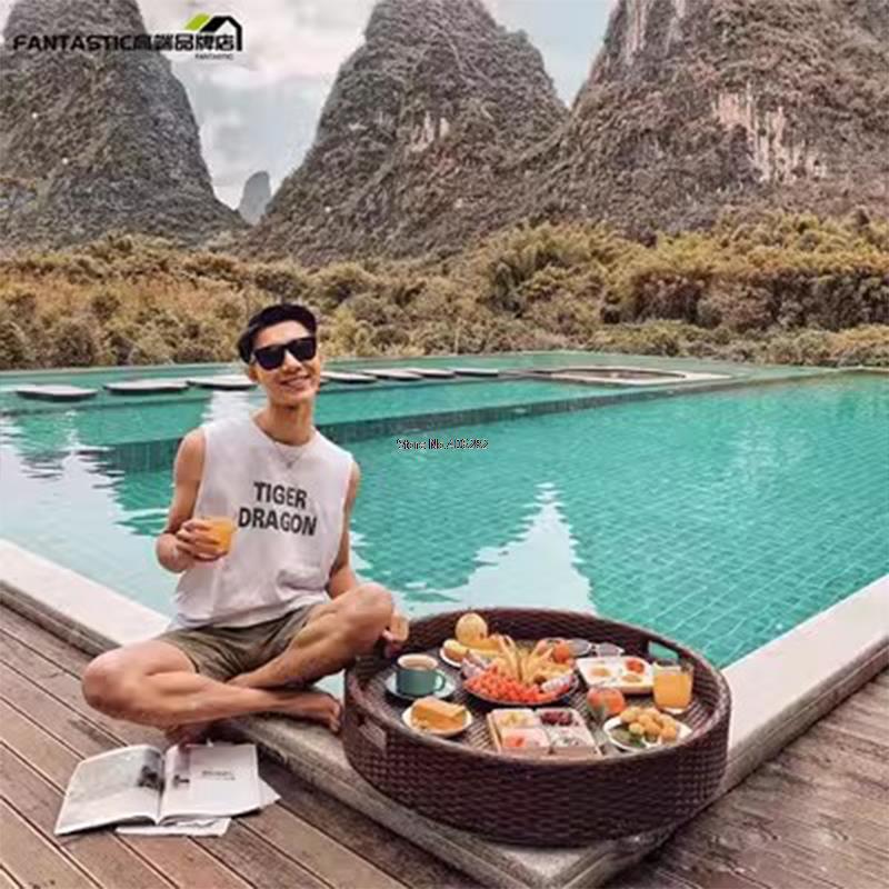 Nampan rotan Bali, keranjang r - Outdoor Furniture In Bali ulasan dan harga