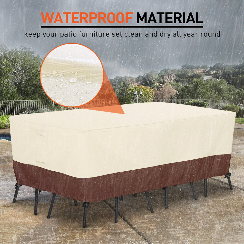 420D Penutup Furnitur Taman Lu - Outdoor Furniture Table And Chairs ulasan dan harga