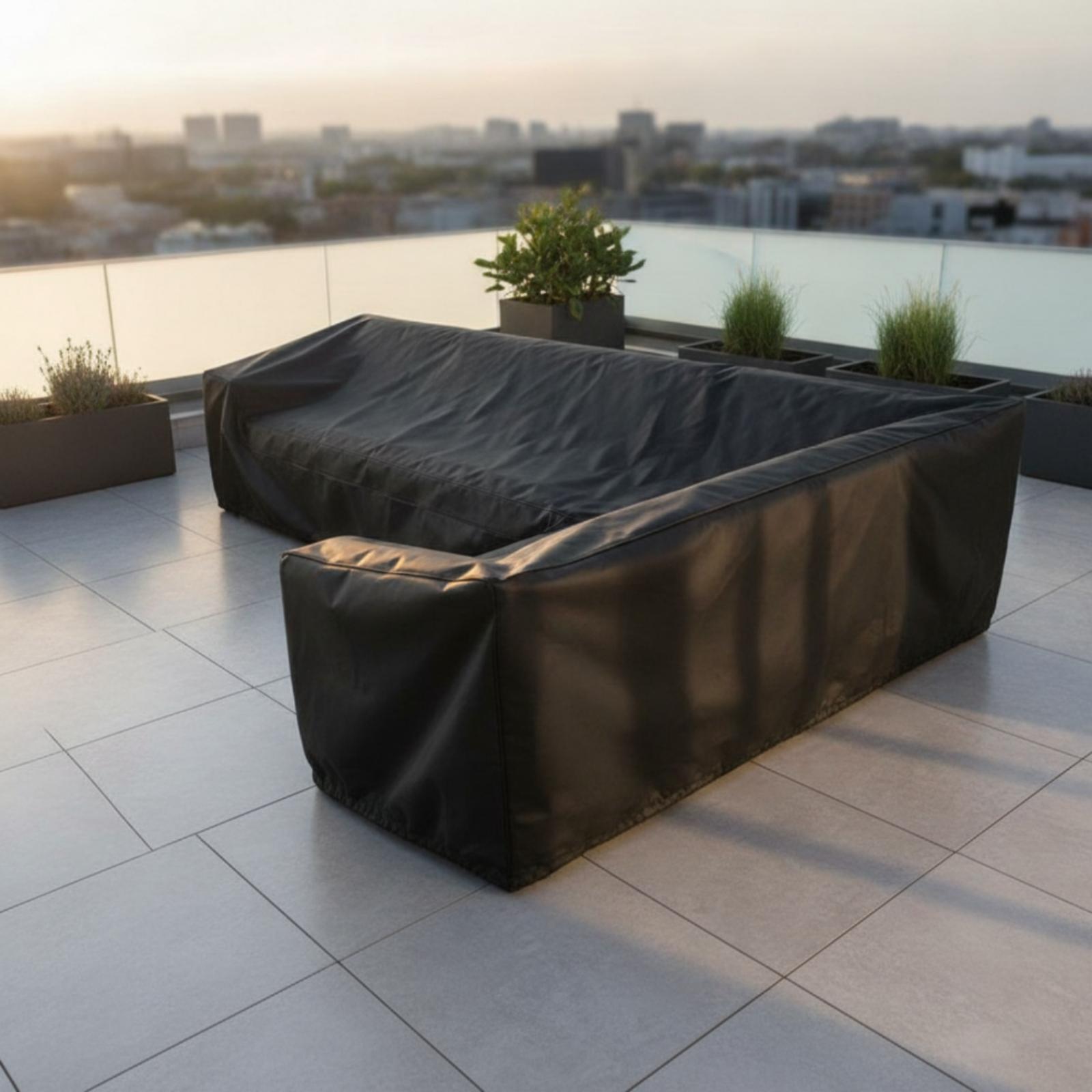 Sarung Sofa Bentuk V Berlapis  - Outdoor Furniture L Shape ulasan dan harga