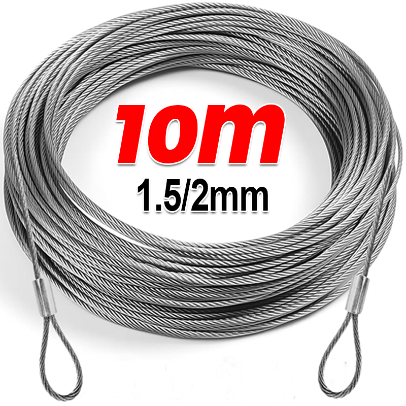 Tali Kawat Baja Tahan Karat 10 - Outdoor Furniture Rope ulasan dan harga